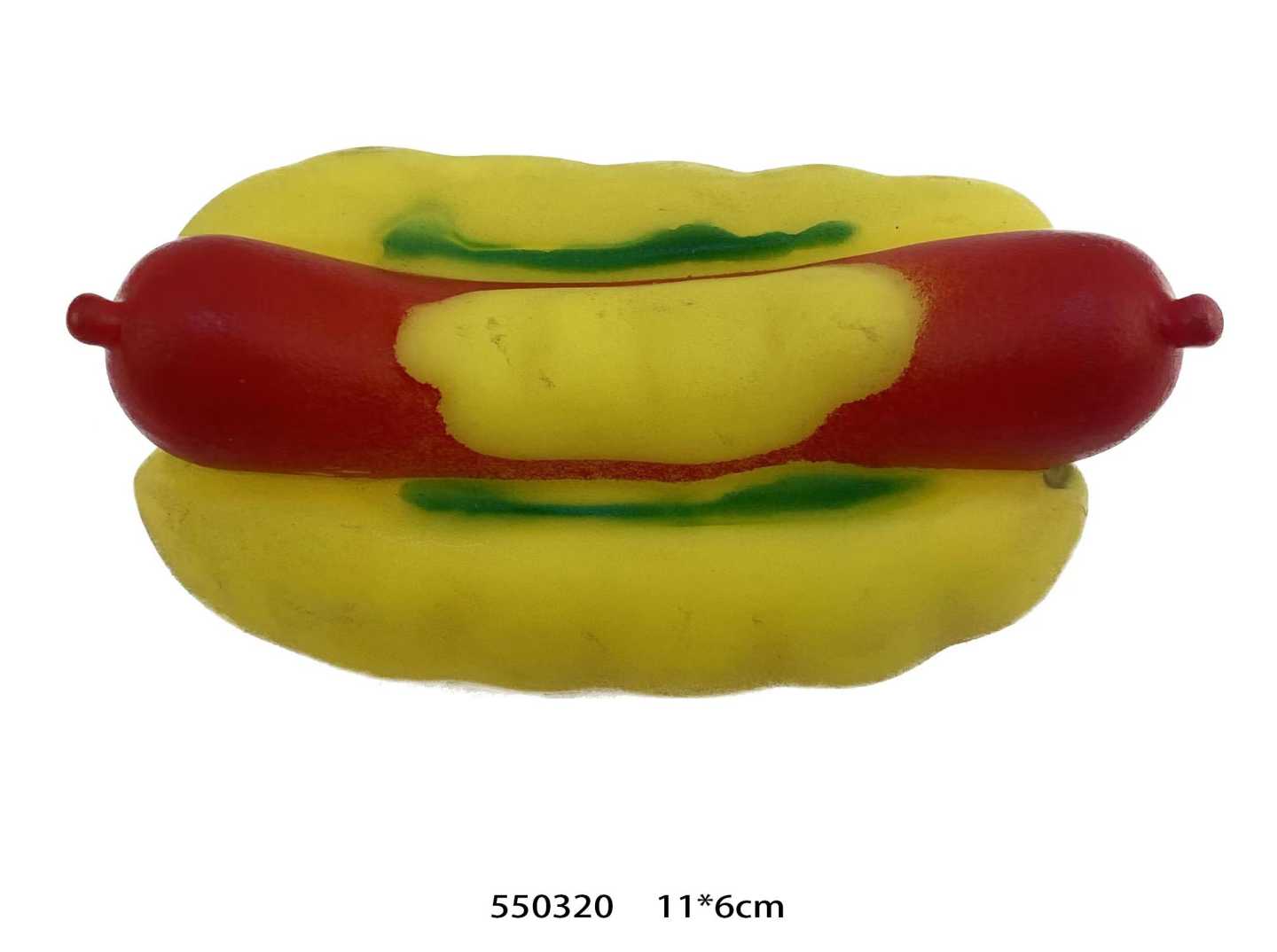 Παιχνίδι σκύλου Latex Hot Dog - 13.5x8cm - 12pcs - 550320