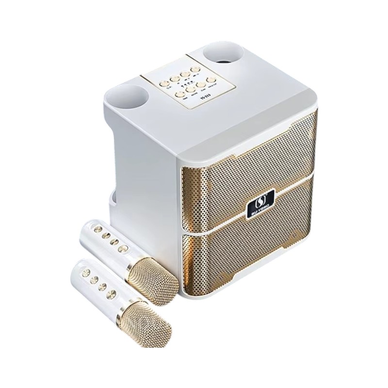 Ασύρματο ηχείο Bluetooth με 2 μικρόφωνα Karaoke - YS-213 - 887233 - White